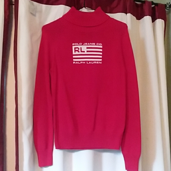 Ralph Lauren Sweaters - Juniors Red Ralph Lauren Turtleneck Sweater size L